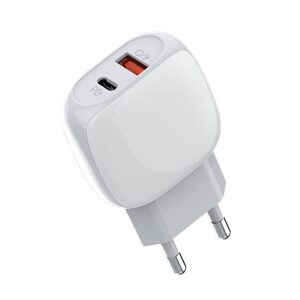 LDNIO Nástěnná nabíječka LDNIO A2313C USB, USB-C + USB-C - Lightning kabel