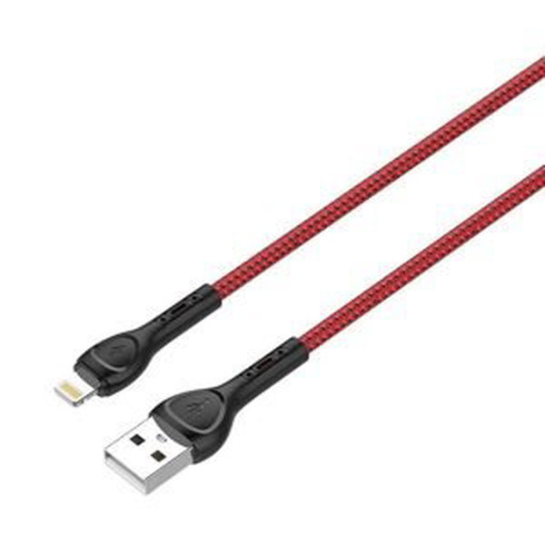 LDNIO LS482 2m kabel USB - Lightning (červený)