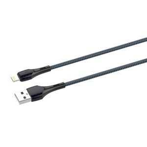 LDNIO LS522 2m kabel USB - Lightning (šedomodrý)