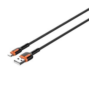 LDNIO LS532 USB - Micro USB 2m kabel (šedo-oranžový)