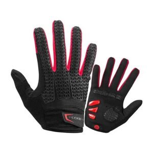 Rockbros Cyklistické celoprsté rukavice Rockbros S169-1BR velikost L (červeno-balk)