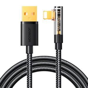 Joyroom Úhlový kabel k USB-A / Lightning / 1,2 m Joyroom S-UL012A6 (černý)
