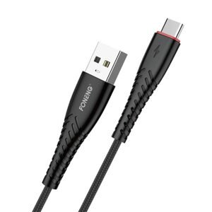 Foneng Kabel Foneng X15 USB na USB-C, 2,4 A, 1,2 m (černý)
