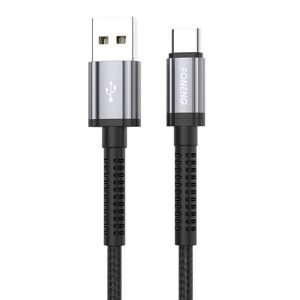 Foneng X83 kabel USB na USB-C, 2,1 A, 1 m (černý)