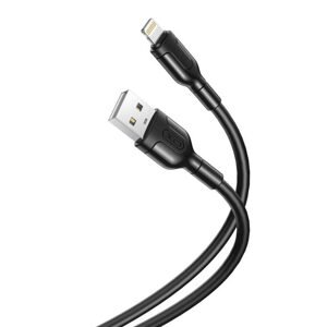 XO Kabel USB k Lightning XO NB212, 2,1 A, 1 m (černý)