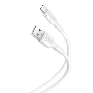 XO Kabel USB na USB-C XO NB212 2,1 A 1 m (bílý)