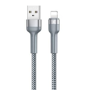 Remax Kabel USB Lightning Remax Jany Alloy, 1 m, 2,4 A (stříbrný)