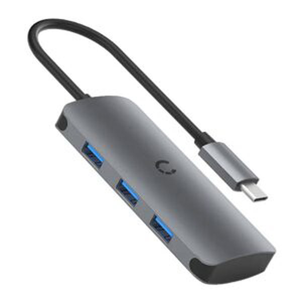 Cygnett Rozbočovač 6v1 USB-C do 3x USB, USB-C, SD karta, Micro SD karta Cygnett SlimMate 100W (šedá)