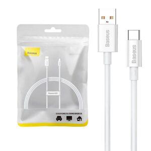 Baseus Kabel USB do USB-C Baseus Superior 100W 1m (bílý)