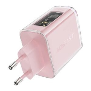 Acefast Nástěnná nabíječka Acefast A45, 2x USB-C, 1xUSB-A, 65W PD (růžová)