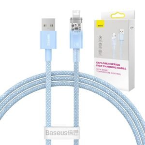 Baseus Rychlonabíjecí kabel Baseus Explorer USB na Lightning 2,4A 1M (modrý)