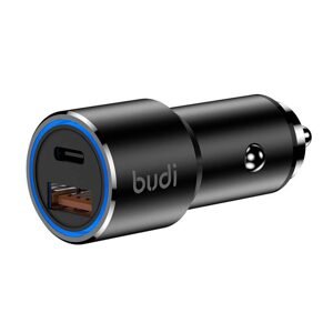 Budi Nabíječka do auta Budi, USB + USB-C, 36 W (černá)