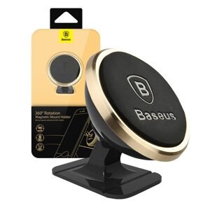 Baseus Magnetický držák telefonu Baseus (zlatý)