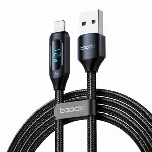 Toocki Nabíjecí kabel USB A-L, 1m, 12W (černý)