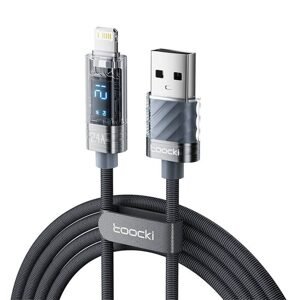 Toocki Nabíjecí kabel Toocki A-L, 1m, 12W (šedý)