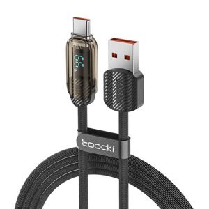 Toocki Nabíjecí kabel A-C, 1m, 66W (černý)