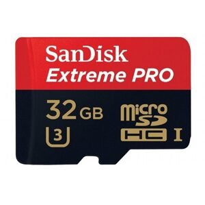 SanDisk Paměťová karta SanDisk Extreme Pro microSDHC 32GB 100/90 MB/s A1 C10 V30 (SDSQXCG-032G-GN6MA)