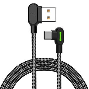 Mcdodo Kabel USB-C Mcdodo CA-5280 LED, 1,8 m (černý)