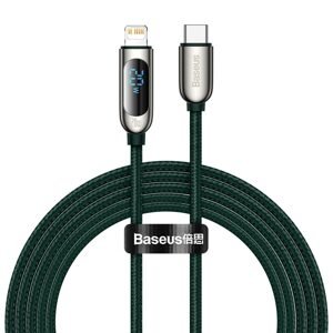 Baseus Kabel USB-C pro Lightning Baseus Display, PD, 20W, 2m (zelený)