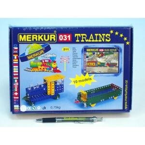 Merkur Toys Stavebnice Merkur 031 Železniční modely 10 modelů 211ks v krabici