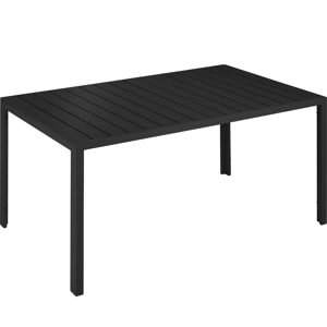 tectake 404401 zahradní stůl bianca - černá/černá - černá/černá