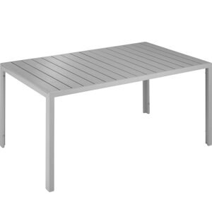 tectake 404401 zahradní stůl bianca - stříbrná/šedá - stříbrná/šedá