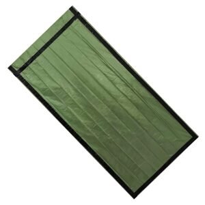 Skládací outdoorový spací pytel 200 x 90 cm - zelený