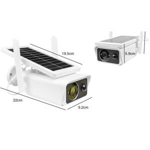 Solární WIFI Kamera Full HD 1080p - IP66 nástěnná