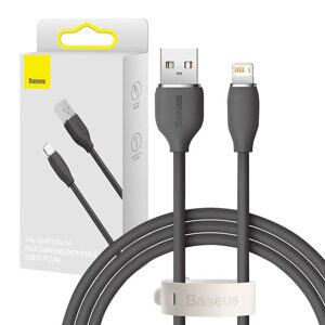 Baseus Jelly kabel USB na Lightning, 2,4A, 1,2 m (černý)