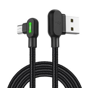 Mcdodo Kabel USB-Micro USB Mcdodo CA-5280 LED, 0,5 m (černý)