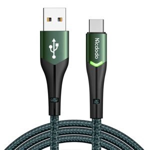 Mcdodo Kabel USB na USB-C Mcdodo Magnificence CA-7961 LED, 1m (zelený)