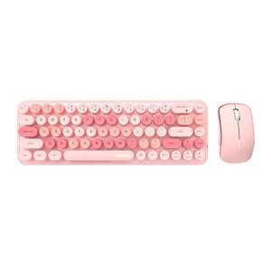 MOFII Sada bezdrátové klávesnice a myši MOFII Bean 2.4G (růžová)