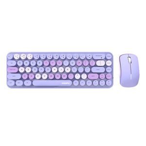 MOFII Sada bezdrátové klávesnice a myši MOFII Bean 2.4G (fialová)