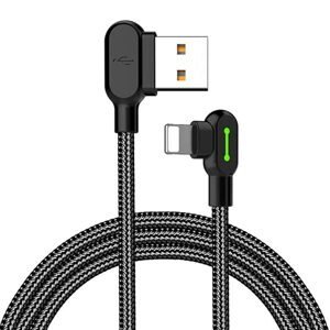 Mcdodo Kabel USB-Lightning, Mcdodo CA-4679, úhlový, 3m (černý)