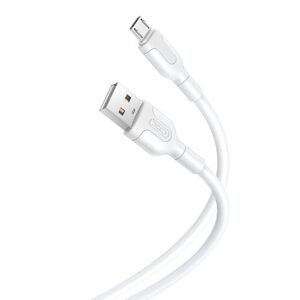 XO Kabel USB na Micro USB XO NB212 2,1A 1m (bílý)