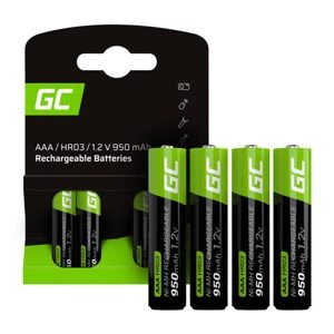 Green Cell Nabíjecí baterie se zelenými články 4x AAA HR03 950mAh