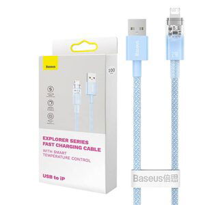 Baseus Rychlonabíjecí kabel Baseus USB-A na Lightning Explorer Series 2m, 2,4A (modrý)