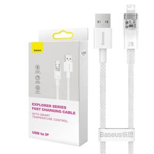 Baseus Rychlonabíjecí kabel Baseus USB-A na Lightning Explorer Series 2m, 2,4A (bílý)