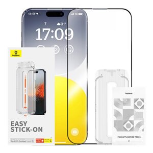 Baseus Safírové tvrzené sklo Baseus 0,3 mm pro iPhone 15 ProMax