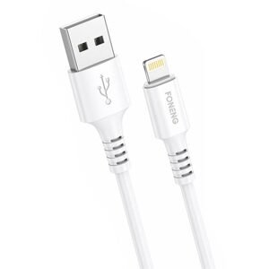 Foneng Kabel USB na Lightning Foneng, x85 iPhone 3A Quick Charge, 1m (bílý)