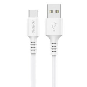 Foneng Kabel USB na USB C Foneng, x85 3A Quick Charge, 1m (bílý)