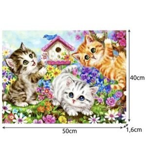 Kreativní malování podle čísel 40 x 50 cm - kočky