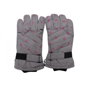 Holidaysport Juniorské zimní lyžařské rukavice C04 šedá
