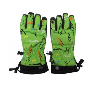 Echt Sport Dětské zimní lyžařské rukavice Echt C069 zelená