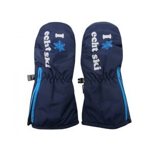 Echt Sport Dětské zimní lyžařské rukavice palčáky Echt C083 tm.modrá - Velikost: S