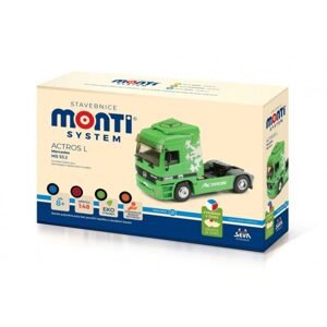 Seva Stavebnice Monti System MS 53.2 Actros L (zelený) 1:48 v krabici 22x15x6cm