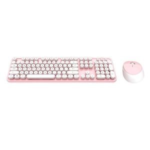 MOFII Sada bezdrátové klávesnice a myši MOFII Sweet 2.4G (bílo-růžová)