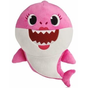 Baby Shark plyšový na baterie se zvukem- růžový