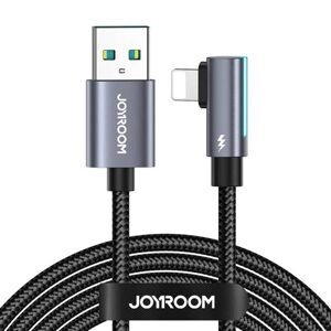 Joyroom Kabel USB na Lightning, úhlový Joyroom S-AL012A17 2,4A, 1,2 m (černý)
