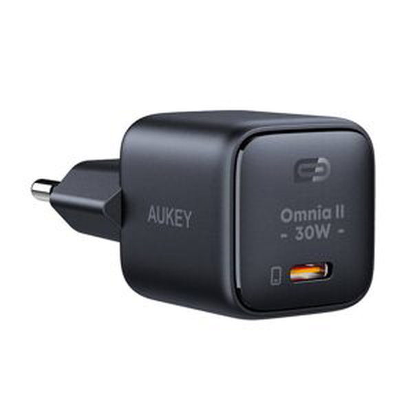 Aukey Nástěnná nabíječka Aukey PA-B1L,USB-C, 30W (černá)
